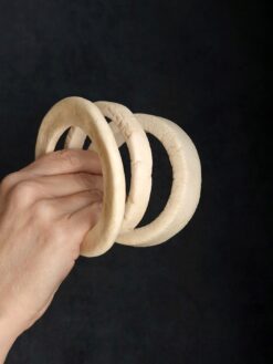 Alternative view of Vegan Ivory Bangle Set (Set of 4) - Size L