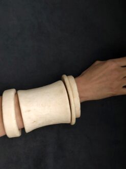 Vegan Ivory Bangle Set (Set of 4) - Size L