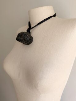 Alternative view of Black Obsidian Necklace (Adjustable Length)