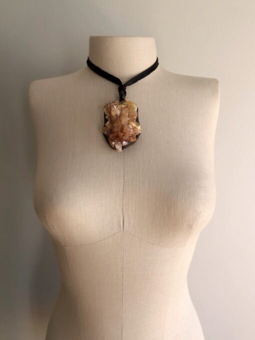 Orange River Crystal Necklace (Adjustable Length) - Image 3