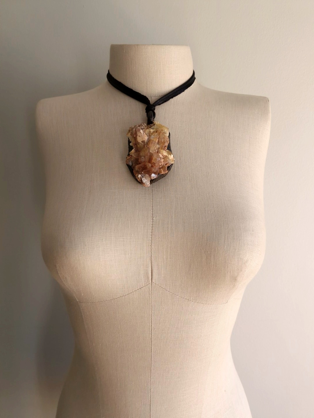 Orange River Crystal Necklace (Adjustable Length) - Image 3
