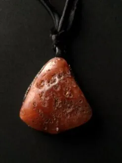 Carnelian Stone Necklace (Adjustable Length)