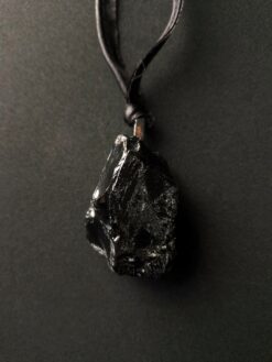 Black Obsidian Necklace (Adjustable Length)