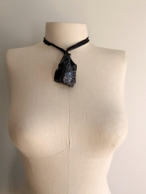 Black Obsidian Necklace (Adjustable Length) - Image 3