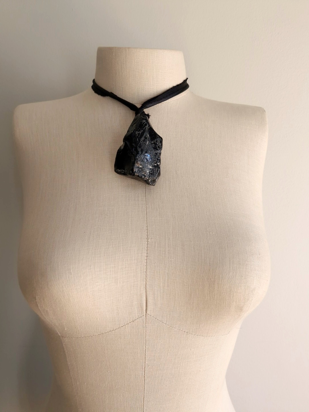 Black Obsidian Necklace (Adjustable Length) - Image 3