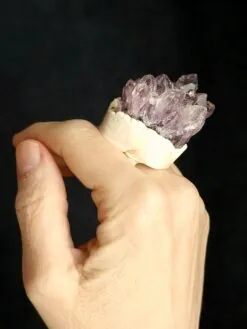 Amethyst Crystal Ring - Size 9.5