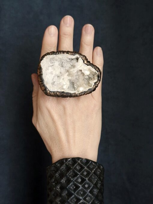 Black with Gold Sheen Baroque Cuff - Size S - M - Image 5