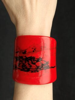 Red & Black Flat Cuff - Size M