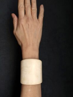 Alternative view of Vegan Ivory Flat Cuff - Size M