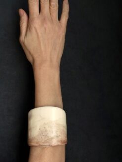 Alternative view of Vegan Ivory Flat Cuff - Size L