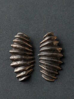 Alternative view of Black with Gold Sheen Earrings