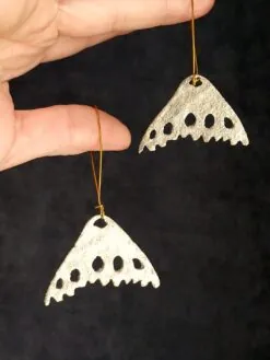 Alternative view of White Bronze Plated Alloy Earrings