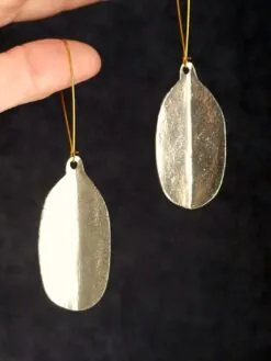 Alternative view of White Bronze Plated Alloy Earrings