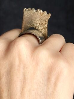 Alternative view of White Bronze Plated Alloy Rings (Set of 3) - Size 9