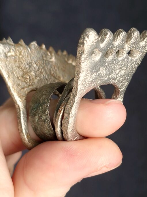 White Bronze Plated Alloy Rings (Set of 5) - Size 8.5 - Image 5