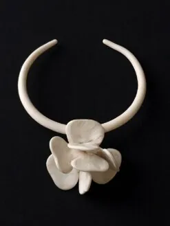Vegan Ivory Collar Necklace - Adjustable Size