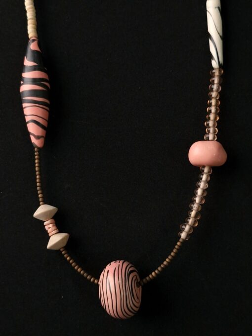Pink & White Necklace - Image 3