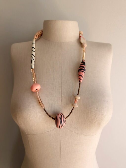 Pink & White Necklace - Image 4