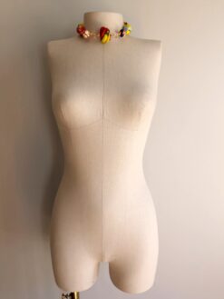 Alternative view of Multi-color Necklace (Adjustable Length)