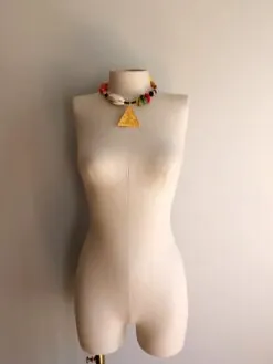 Alternative view of Multi-color Necklace (Adjustable Length)