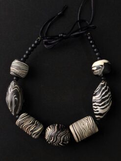 Black & White Necklace (Adjustable Length)