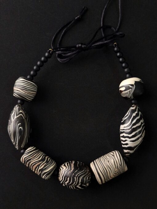 Black & White Necklace (Adjustable Length)