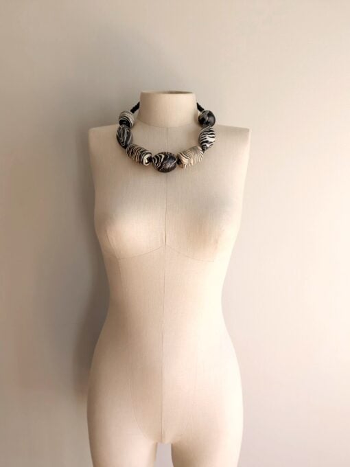 Black & White Necklace (Adjustable Length) - Image 2