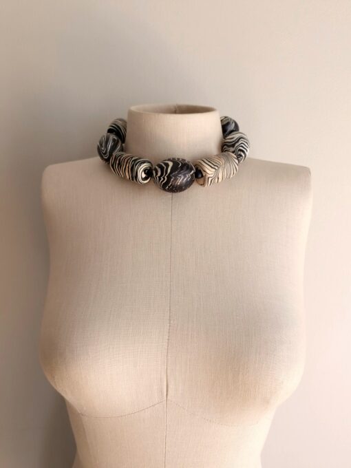 Black & White Necklace (Adjustable Length) - Image 3