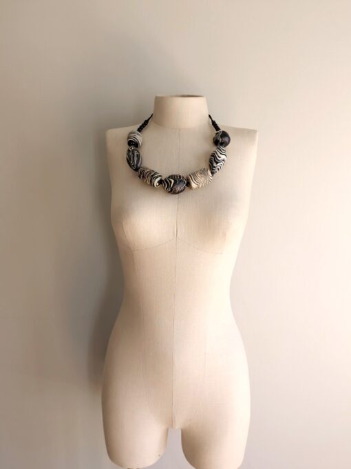 Black & White Necklace (Adjustable Length) - Image 6