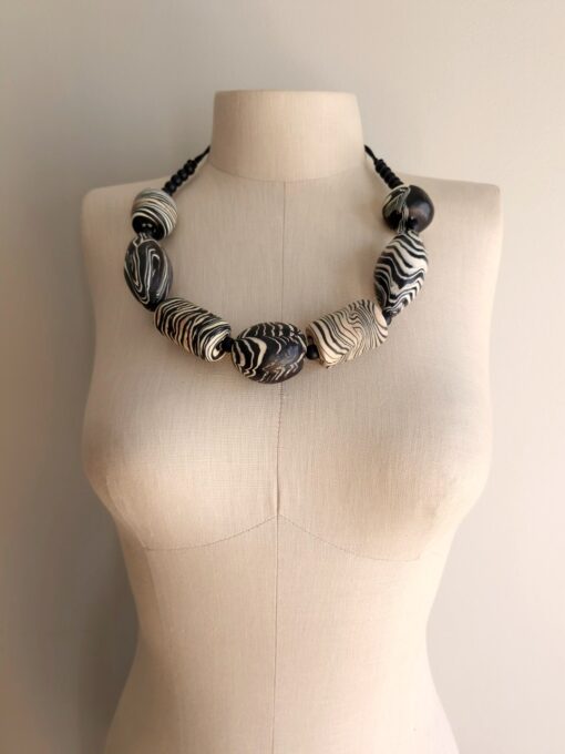 Black & White Necklace (Adjustable Length) - Image 4