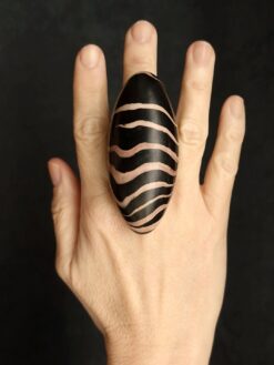 Brown & Black Ring - Size 9.5