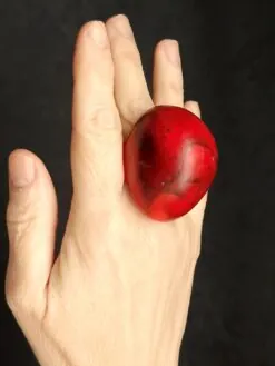 Red & Black Ring - Size 8.5