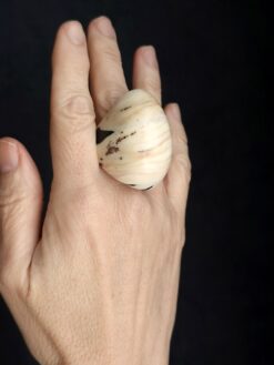 Vegan Ivory Ring - Size 7.5