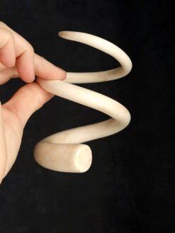Alternative view of Vegan Ivory Double Wrap Snake Cuff - Size M