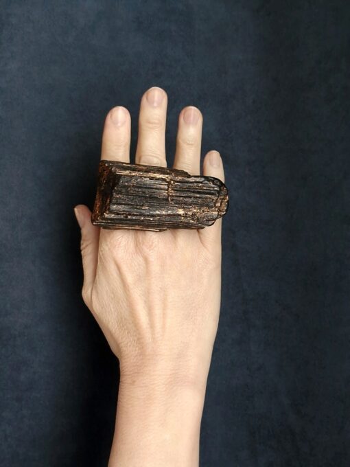 Black with Gold Sheen Ring - Size 8.5 - Image 3