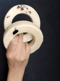 Alternative view of Vegan Ivory Square Bangle Set (Set of 2) - Size M