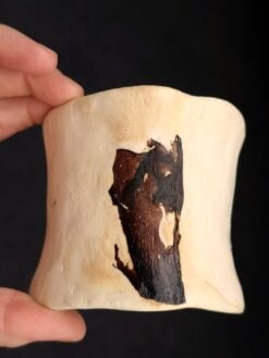 Alternative view of Vegan Ivory, Brown & Black Bangle Set (Set of 5 ) - Size M - L