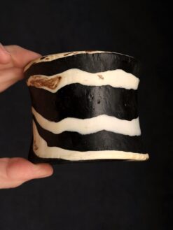 Alternative view of Vegan Ivory, Black & Red Bangle Set (Set of 5) - Size L