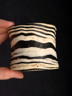 Black & Vegan Ivory Bangle - Size M