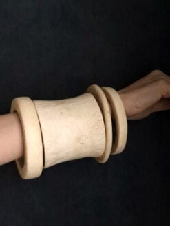 Vegan Ivory Bangle Set (Set of 4) - Size L - XL