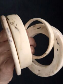 Alternative view of Vegan Ivory Bangle Set (Set of 5) - Size S - M