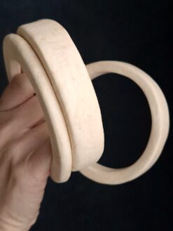 Alternative view of Vegan Ivory Bangle Set (Set of 4) - Size XL