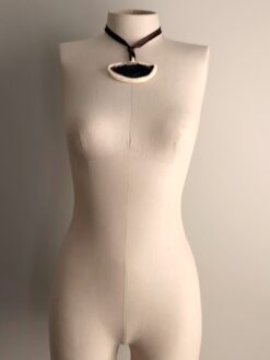 Alternative view of Natural Agate Necklace (Adjustable Length)