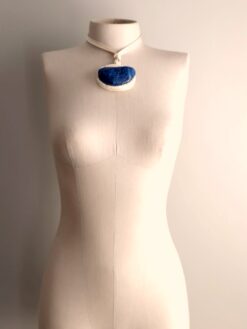Alternative view of Blue Aventurine Crystal Necklace (Adjustable Length)