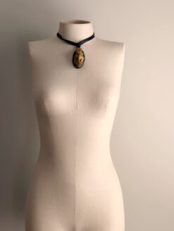 Alternative view of Gold Aura Quartz Necklace (Adjustable Length)