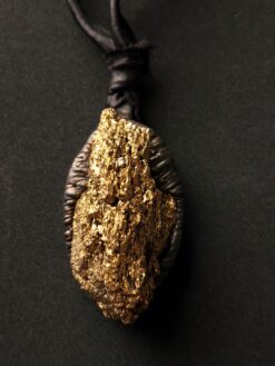 Gold Aura Quartz Necklace (Adjustable Length)