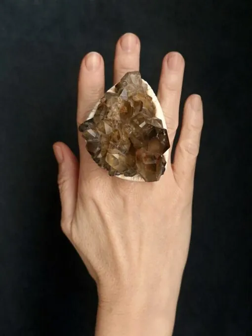 Orange River Crystal Ring - Size 8.5 - Image 2
