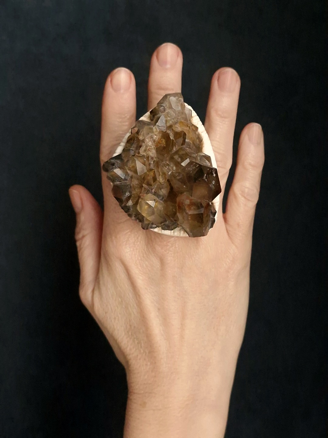 Orange River Crystal Ring - Size 8.5 - Image 2
