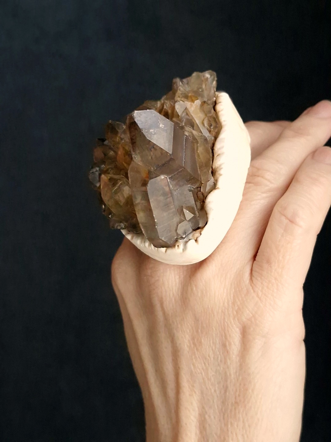 Orange River Crystal Ring - Size 8.5