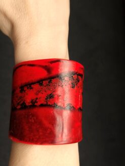 Red & Black Flat Cuff - Size M